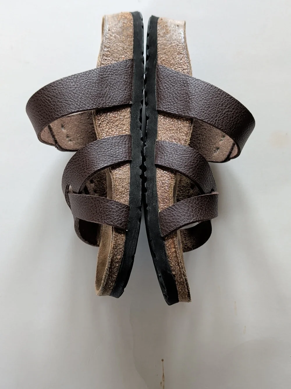 Birkenstock, Birkis, Criss Cross Brown Sandals. Size 7 - Picture 3 of 11